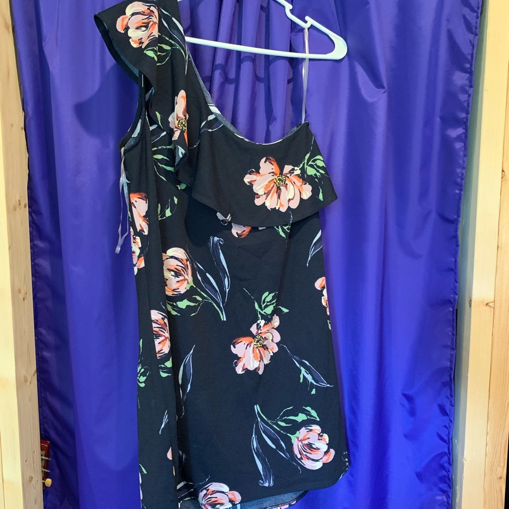 Fun floral one strap dress